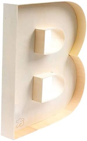 Ručno rađeni zanati diy dekorativni šuplji slovo B, izdubljena kutija za slovo A-Z