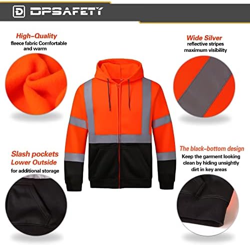 Jakna za sigurnosnu jaknu, reflektirajuća jakna s visokim vidljivošću, hi-vis bomber jakna s džepovima i patentnim zatvaračem