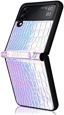 za Samsung Galaxy Z Flip 3 Case PC+PU kožna futrola za telefon otporna na udarce protiv klizanja i kućišta