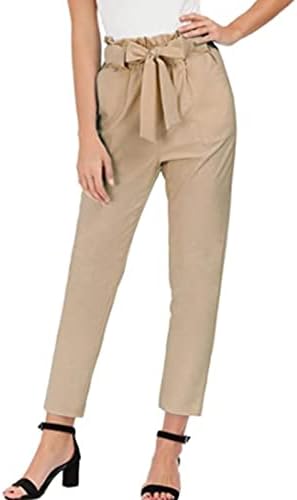 Maiyifu-GJ ženske pantalone sa papirnom vrećicom visokog struka pune Samovezane olovke pantalone Casual