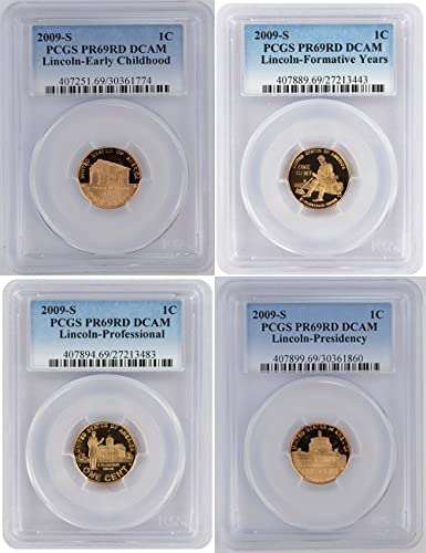 2009 s dokazni bicentennial Lincoln cents cent PR 69 RD DCAM New Blue Label 4 Kovanica SET PCGS