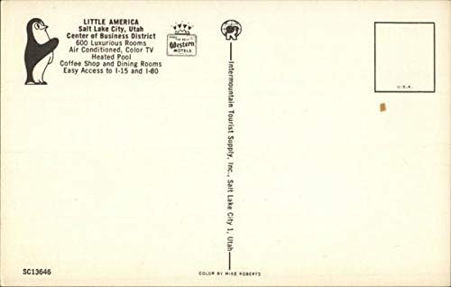 Little America Salt Lake City, Utah ut originalna Vintage razglednica