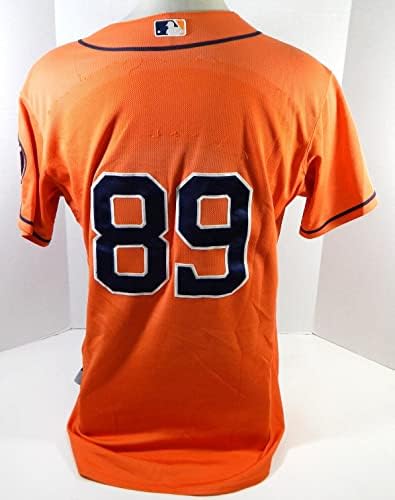 2013-19 Houston Astros 89 Igra Polovni narančasti dres Naziv ploče uklonjen 46 DP23611 - Igra Polovni
