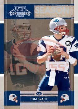 Kandidature za doigravanje 2008. Sezona ulaznice Nogometna kartica # 58 Tom Brady