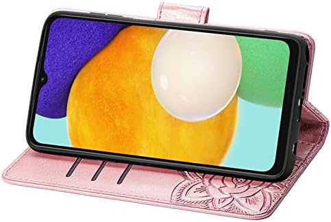 Monwutong torbica za novčanik Samsung Galaxy A13 5G, 3D leptir uzorak PU kožna futrola sa jakom magnetnom