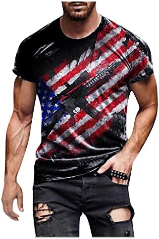 Muška majica Plus Minesionska zastava Dan nezavisnosti 3D digitalni tisak vrhovi Ljetni casual kratkih rukava