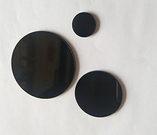 15kom Crni akrilni okrugli krug, Crni pleksiglas okrugli disk debljine 1/8