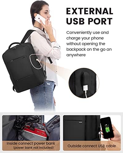 LOVEVOOK laptop ruksak za žene & amp; muškarci, Unisex 15.6 inčni vodootporni putni ruksak, Pametni radni