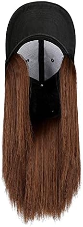 Šeširi za bazen za žene zaštita od sunca priložena frizura za kosu Bejzbol perika duga kosa Podesiva kapa za kosu ravna kapa perika