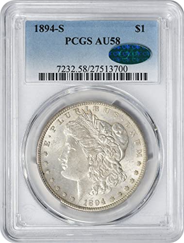 1894 S Morgan Dollar, CAC Provjereni PCGS AU58