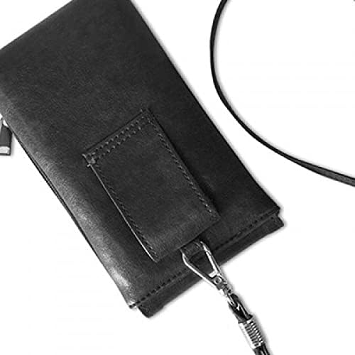 Isključite smiješni dizajn uzorak citat telefonske novčanike torbica viseći mobilni torbica crnog džepa