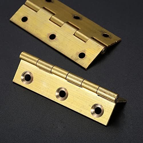 2x mesingane šarke DECORS HINDES Drveni poklon nakit kutija sa šarkama zlatna boja Vintage -