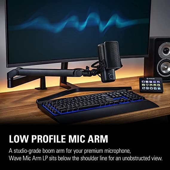 Elgato talasna mikrofonska ruka LP-Premium mikrofonska ruka niskog profila sa upravljanjem kablovima