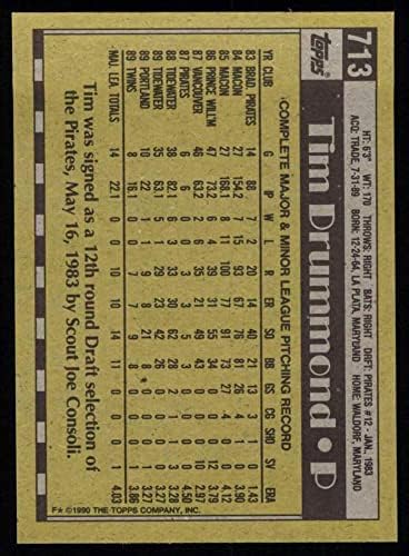 1990. topps # 713 Tim Drummond Minnesota Twins NM / MT blizanci