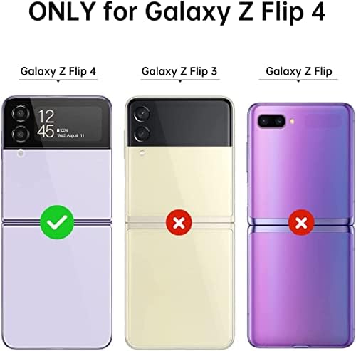 Mermerna futrola za Galaxy Z Flip 4 futrola sa prstenom, bežično punjenje protiv ogrebotina otporna na udarce za Samsung Z Flip 4 5G.