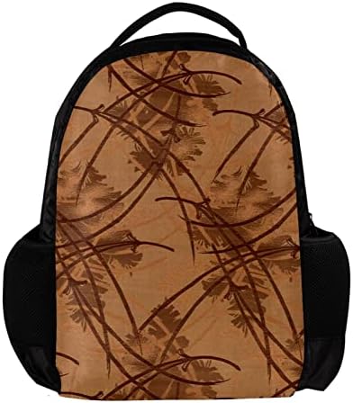 VBFOFBV lagani casual backpack za laptop za muškarce i žene, japansku umjetnost smeđa cvjetar