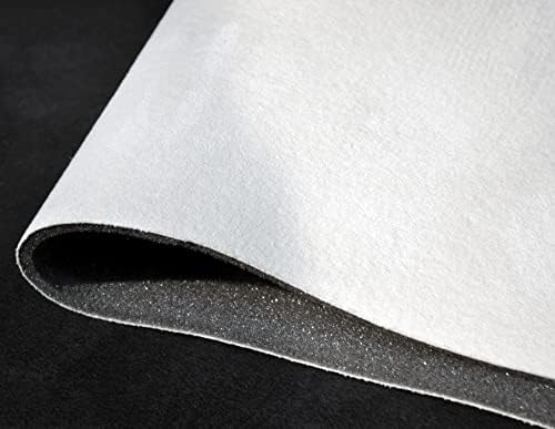 Bijela Microsuede Deluxe Foam Backed headliner tkanina za unutrašnjost automobila svijetla krema Micro Suede