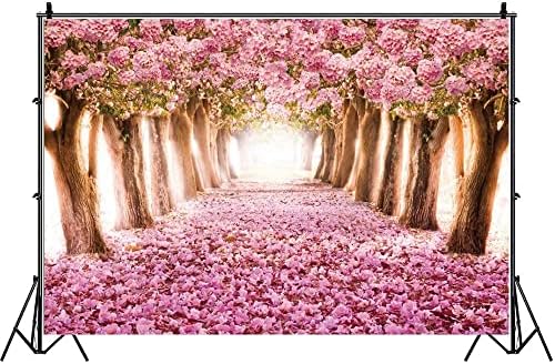 Pozadina fotografije parka Cherry Blossoms, Yeele 15x10ft proljeće romantično ružičasto cvijeće koje pada