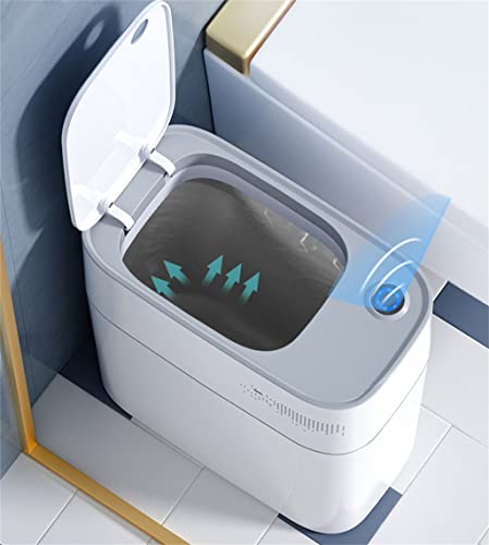 Cxdtbh kanta za smeće sa automatskim senzorom za pakovanje, 14L Kućni toalet kuhinja pametna kanta za smeće uska kanta za kupatilo