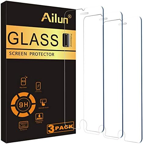 Ailun zaštitnik ekrana kompatibilan za iPhone 8 plus,7 Plus, 6s Plus, 6 Plus, 5,5 inča kaljeno staklo za pakovanje od 3 paketa