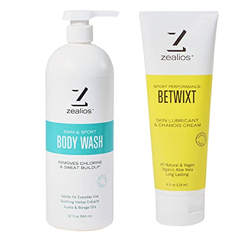 Zealios hidratantna koža za pranje tijela & Betwixt atletska krema protiv trljanja organsko mazivo za kožu,