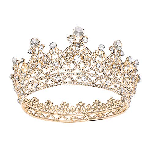 MR zlatne krune i tijare kraljica kruna za žene vještački dijamant vjenčana kruna Tiara kostimirana zabava