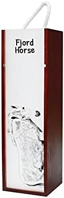 Art Dog Ltd. Fjord Horse, Drvena kutija za vino sa slikom konja