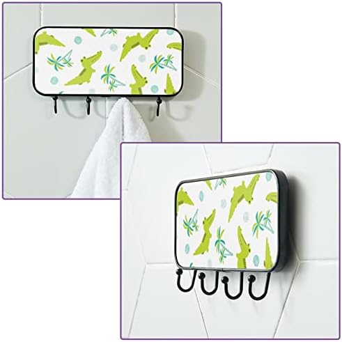 Držač ručnika Zidni nosač ručnika kupatilo dekor ogrtač ogrtač Odjeća krokodil životinjski palmi za kupanje