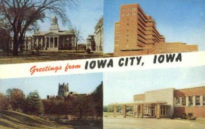 Iowa City, Iowa razglednica