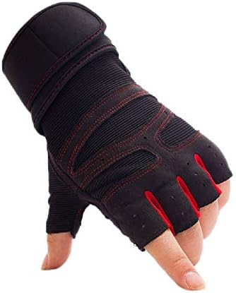 KUYOMENS rukavice za dizanje tegova sa oblogama za zapešće podržavaju rukavice za trening za muškarce /