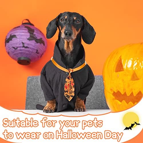 60 komada Halloween Mali pas luk za pse zaganjanje pasa Podesivi priključak za pse Cat Bow kravate izrez