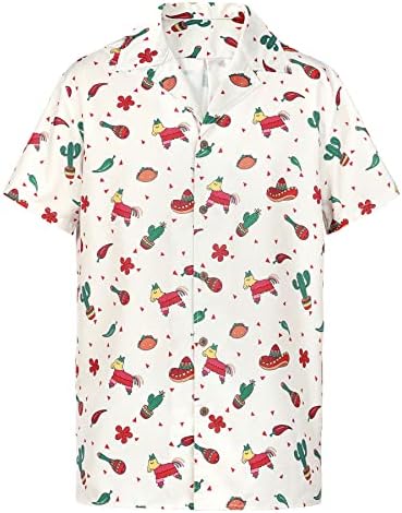 Zando tiskani havajska majica kratkih rukava za muškarce cvjetni gumb dolje majica Regualr Fit casual aloha