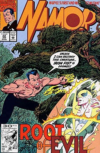 Namor, pod-Mariner 22 FN ; Marvel comic book / John Byrne Iron Fist