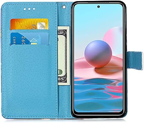 Asdsinforu kompatibilan sa Xiaomi Redmi Note 10 Pro case Wallet Case Slot za kreditne kartice sa postoljem