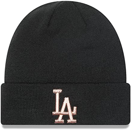 New ERA MLB Beanie Hat sa kovertom L.A. Dodgers Metallic Logo Crna / ruža zlato