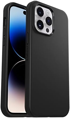 OtterBox iPhone 14 Pro Max Symmetry Series Case - crna, ultra-elegantni, bežični punjenje kompatibilni, podignuti ivica štite kameru i ekran