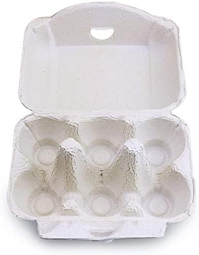 INGATO Kartoni za jaja kartonski Kartoni za jaja kutija za skladištenje 6 mreža za višekratnu upotrebu papirna pulpa držač posuda za jaja kontejneri sklopivi prijenosni za tržište porodične seoske kuće kuhinja kampiranje putovanje 20 Pak