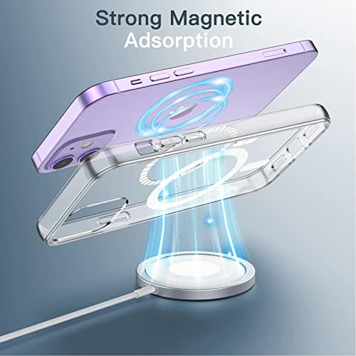Jetech magnetska futrola za iPhone 12/12 Pro 6,1 inčni kompatibilan sa magsafe bežičnim punjenjem, poklopcem