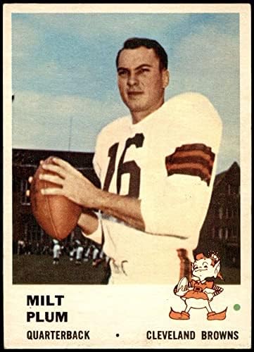 1961. Fleer # 10 Milt Plum Cleveland Browns-FB ex + Browns-FB Penn ST