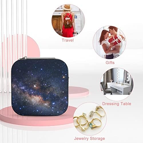 Nahan nakit kutija Galaxy Stars SkysCape Prijenosni putni nakit nakit Kutija za odlaganje za zaštitu naušnice