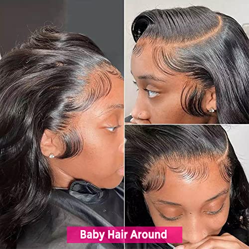 Subella 13x4 HD čipkaste prednje perike ljudska kosa Pre Čupana linija kose s dječjom kosom 220% gustoće