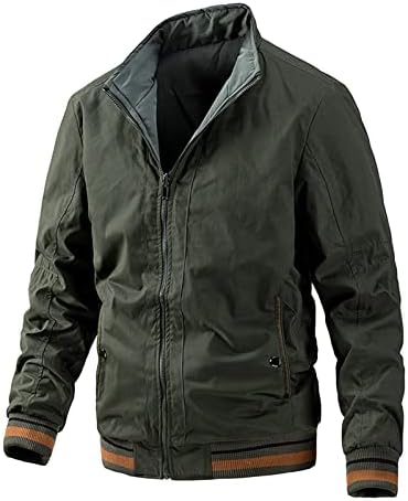 ADSDQ muški jakni, biciklistički pad plus veličina dugih rukava pulover muški ležerno učvršćuje čvrste dukseve od pune boje1