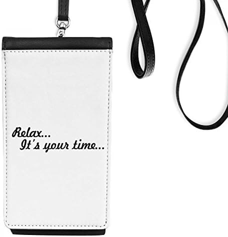Vrijeme za opuštanje Art Deco Poklon modni telefon novčanik torbica Viseće mobilne torbice Crni džep