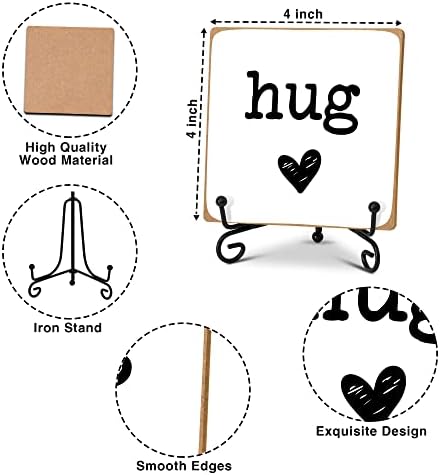 Hug-Kućni kancelarijski sto dekor drvena ploča sa postoljem, Volim te poklone, Mislim Na Tebe pokloni za