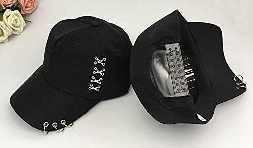 Kpop šešir prsten bejzbol kapa-Suga-Snapback bejzbol kapa sa gvozdenim prstenovima