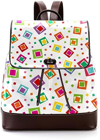 VBFOFBV ruksak za ženske pantalonske bakfa za laptop, putni casual torba, moderan crtani geometrijski jednostavan