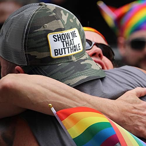 LGBTQ Rainbow Pokaži mi kapu kamiondžija za muškarce i žene Flat Bill Cap