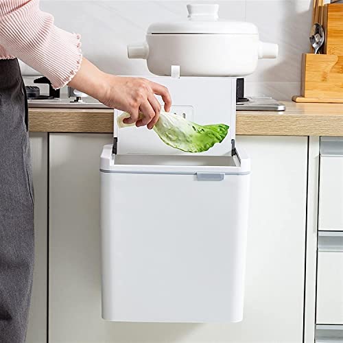 Krivs Slim smeća može preklopiti otvoreni zid zida viseće smeće, plastični kućni klizni poklopac zapečaćeno smeće može košariti kuhinjska kanta za dezodorans dezodorans kašika