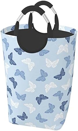 Leptir plava sklopiva korpa za veš sklopive korpe za veš sa ručkama velika torba za veš prljava odeća Organizator