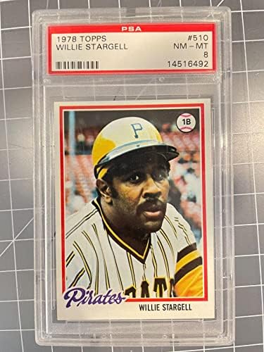 1978 FAPPS # 510 Willie Stargell Pittsburgh Pirates bejzbol kartica PSA 8 Nm / MT - Bejzbol kartice u obliku ploča